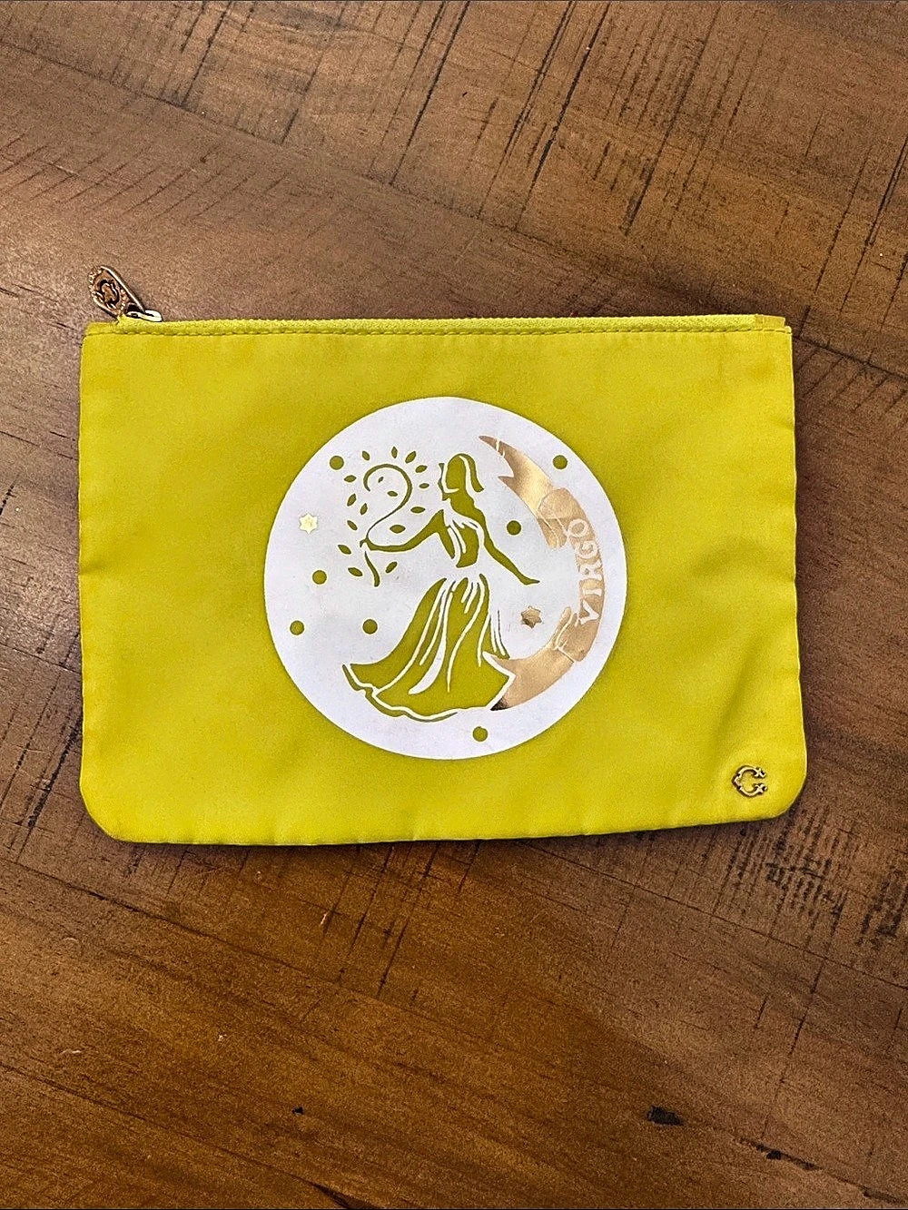 C Wonder Yellow Cosmetic Pouch
